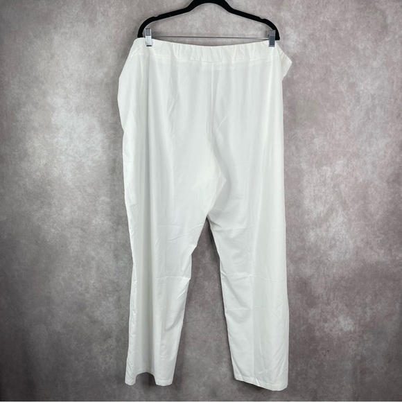 Coolibar Lightweight Semi-Sheer Stretch Pull On Pants In White Women's Size 2X - Picture 4 of 5
